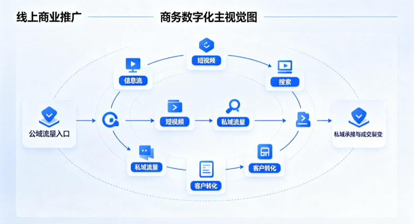 鹿泉市线上商业推广怎么做？全域流量闭环搭建与低成本转化实战指南